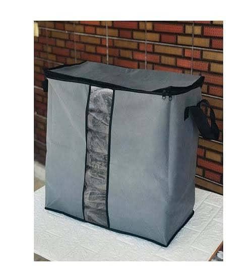 Zipper febric Clothes Storage Bag Large Capacity Organizer Bamboo for Clothes Sweater shirts pents Baby cloths with Handle Thick Fabric for Comforters Bedding Foldable