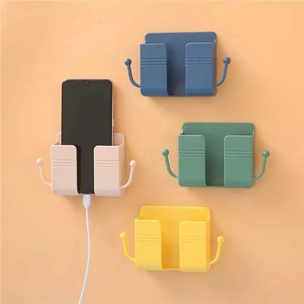 Mobile Phone Wall Mount Holder with Side Clips