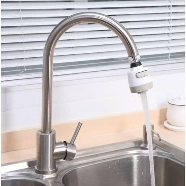 Kitchen Faucet Sprayer, 360 Degree Rotary Faucet Aerator Anti Splash Water Saving Shower head Nozzle Three Gear Adjustable Filter Tap for Kitchen Bathroom