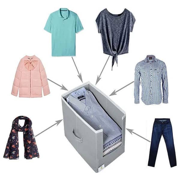 Set of 3 Shirt Stackers - Front Open Window Organizers for Wardrobe, Foldable Design with Large Capacity