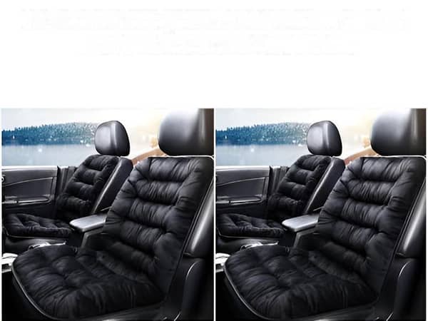 Large Black Velvet Seat Cushions (Pack of 4) for Enhanced Comfort and Support