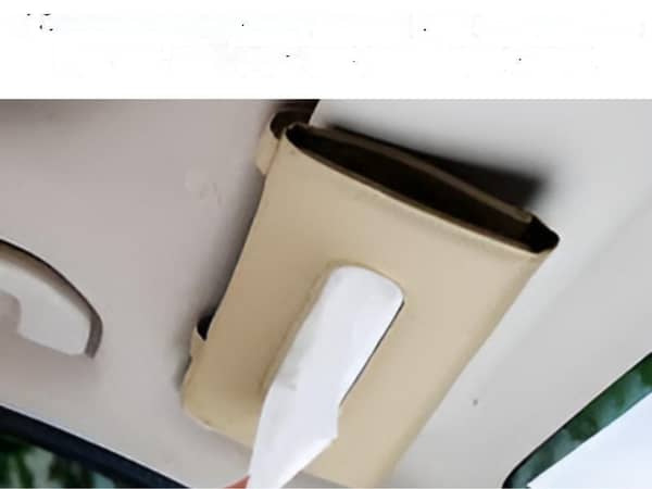 Premium High-Quality Sun Shade Tissue Box for All Kinds of Cars in Beige Color
