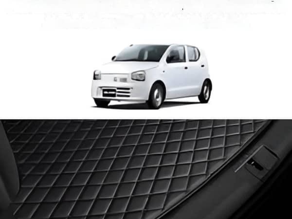 4-Piece Sun Shades and 7D Full Black Trunk Mat Set for Suzuki Alto 660cc
