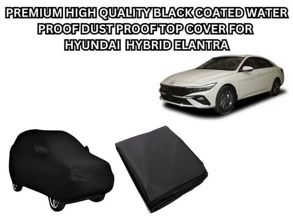 Waterproof and Dustproof Black Coated Top Cover for Hyundai Elantra Hybrid