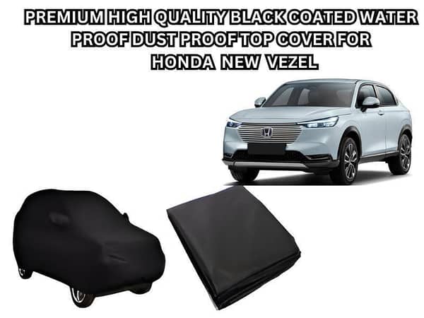 Premium High-Quality Black Coated Waterproof & Dustproof Top Cover for New Honda Vezel
