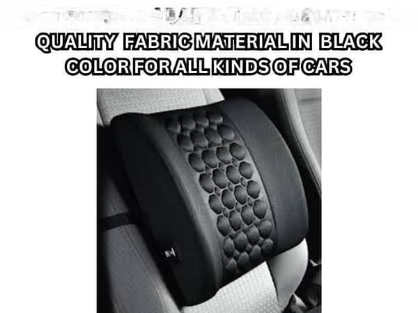 Premium High-Quality Back Rest - Black (Pack of 2)