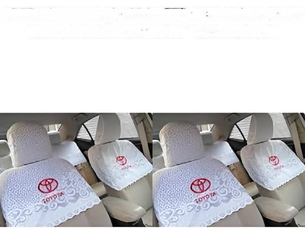 Premium High-Quality Net Fabric Half Seat Cover for All Types of Toyota Cars Full Set