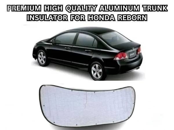 Combo Pack for Honda Reborn: Aluminum Bonnet Insulator with Aluminum Trunk Insulator with Clips