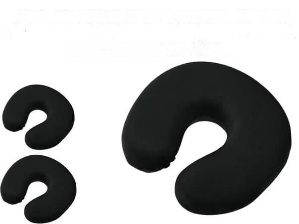 Premium High-Quality U-Shape Neck Rest – Black (Pack of 2)