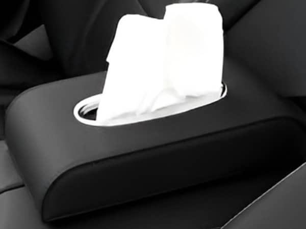 Imported Black Tissue Box for All Types of Cars
