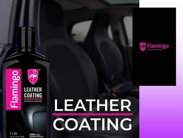 Flamingo Leather Coating Wax 300ml F136 – Quick Interior Leather Restorer for Car Detailing