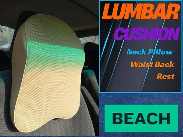 Ergonomic Lumbar Support Cushion for Cars and Office Chairs | Backrest Pillow for Improved Posture