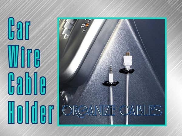 Pack of 8 Car Wire Cable Holders and Tie Clips for Organizing and Fixing Cables