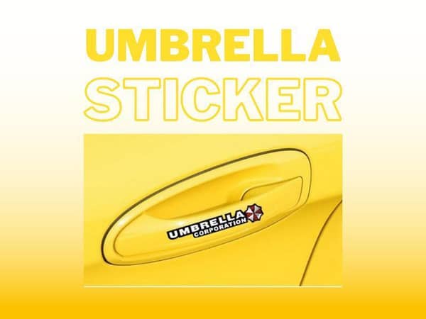 4PCS Car Stickers UMBRELLA for Door Handles