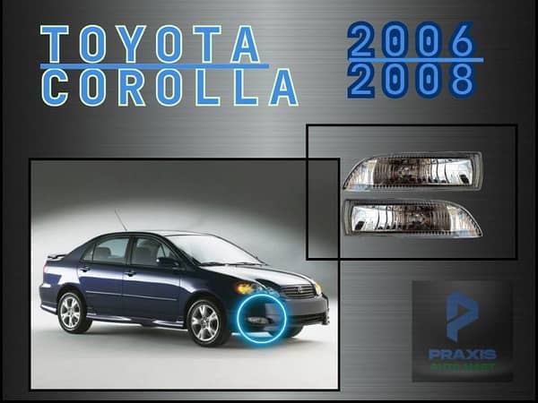Toyota Corolla 2006-2008 Fog Light DLAA Anti Fog Bumper Light Set