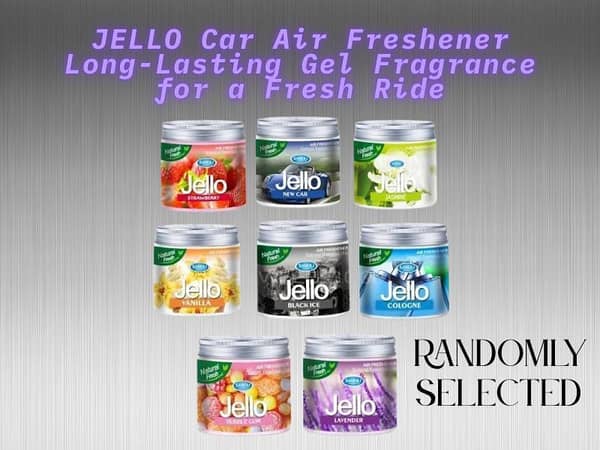 JELLO Car Air Freshener – Long-Lasting Gel Fragrance for a Fresh Ride