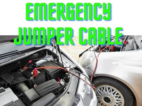 500 AMP 2M Booster Jumper Cables with Heavy-Duty Clamps for Emergency Use