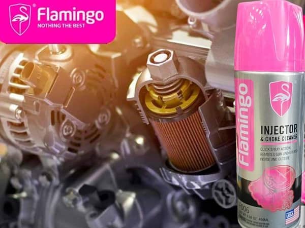 Flamingo Injector & Choke Cleaner-450ML | For Clean Carburetors, Linkage, Automatic Chocks