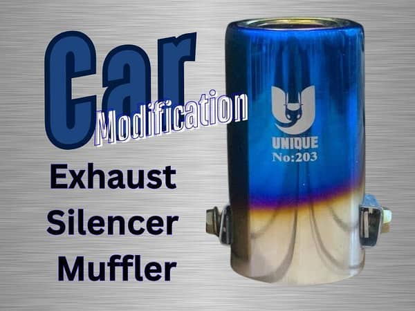 Medium Exhaust Muffler Tip for Silencer Pipe - Compatible with Honda City, Toyota Corolla, Honda BRV, Suzuki Wagon R, and KIA Sportage