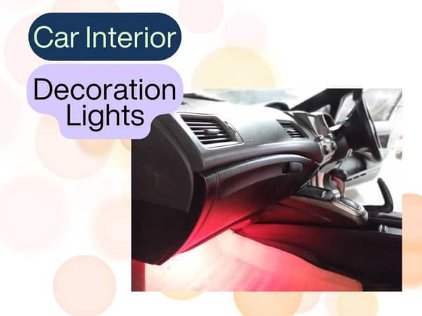 LED Car Interior Ambient Foot Strip Light Remote App Music Control Auto RGB Lamps