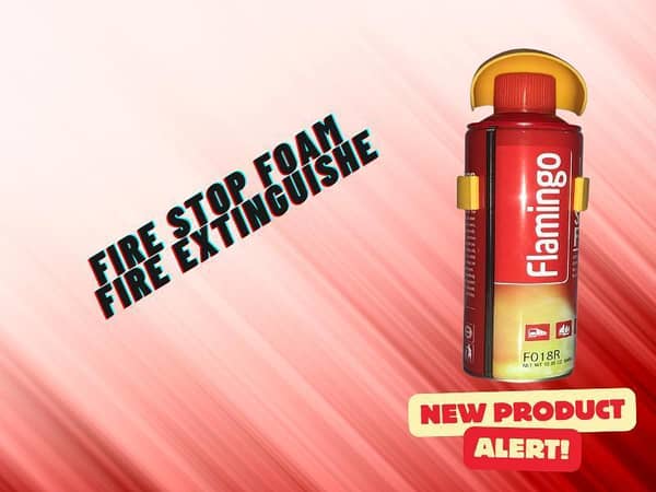 Flamingo Fire Stop Foam Extinguisher for Wall and Vehicle Use