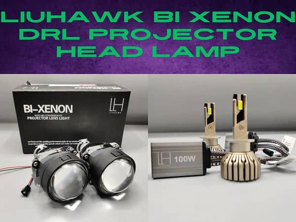 LIUHAWK Bi Xenon Simple DRL Projector For Car 2 Pcs Set