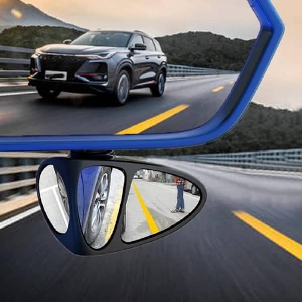 3 in 1 Adjustable Right Side Mirror for Car Blind Spot with Wide Angle View
