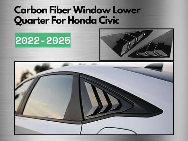 Lower Quarter Carbon Fiber Trim for Honda Civic 2022-2025