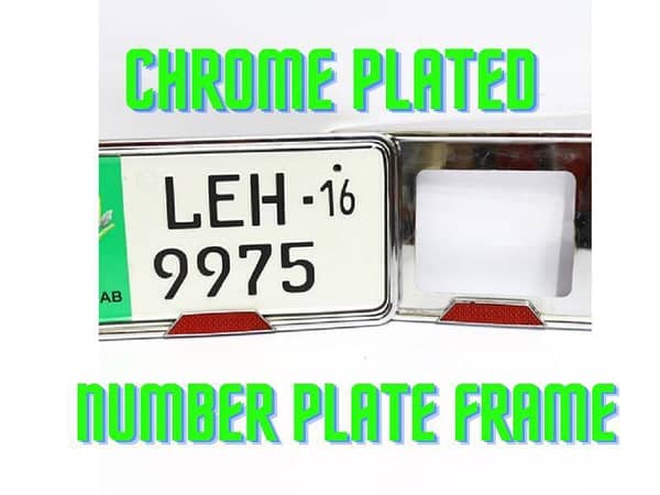 Number Plate Frame Chrome Plated
