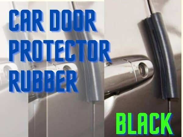 Rubber Car Door Protector - Black Edge Guard