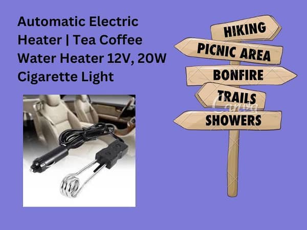 Car Alligator Heater Automatic Electric Heater | Tea Coffee Water Heater 12V/24V 20W Cigarette Light