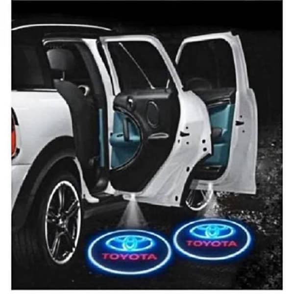 2pcs Car Door Logo Projection Light Toyota | Car Door LED HD Welcome Shadow Projector Logo Light