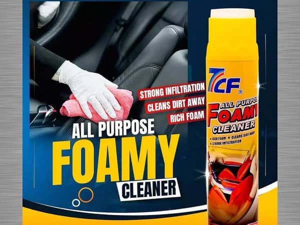 7CF® Multi-Surface Foamy Cleaner for Cars, Yachts, Motorcycles, and Upholstery