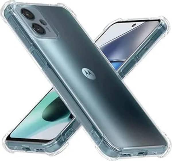 Motorola Moto G13 / Moto G23 Clear Anti Shock Transparent Jelly Airbag Four Corner Bumper mobile back cover