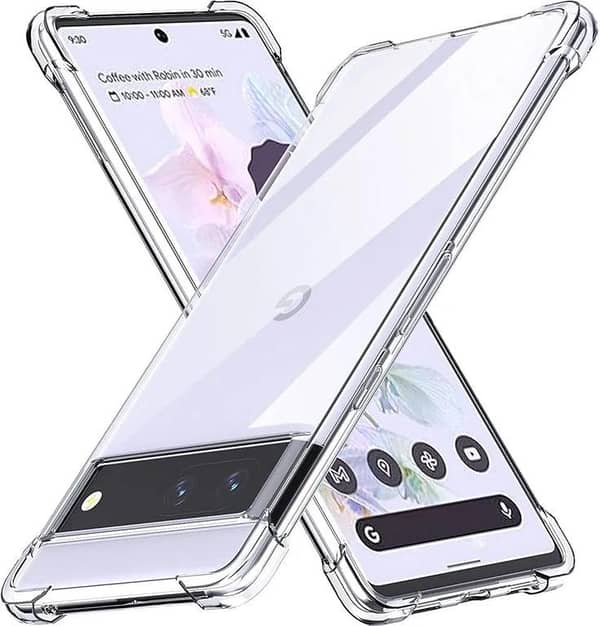 Google Pixel 7 Clear Anti Shock Transparent Soft Silicone Jelly Airbag Four Corner Bumper Mobile Back Cover For Google Pixel 7