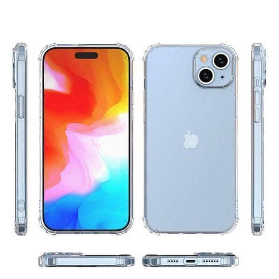 IPhone 15 Clear Anti Shock Transparent Jelly Four Corner Bumper 1.5mm back cover