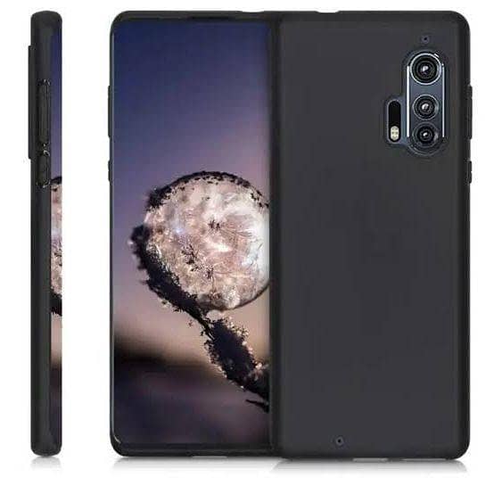 Motorola Moto Edge Plus 2020 Soft Case Black TPU Cover Camera Bump Protection Phone Protective Back Cover