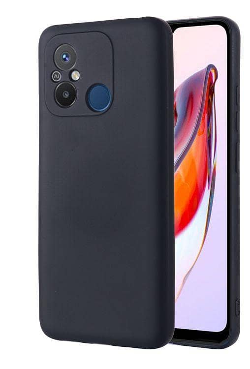 Redmi 12C Soft Case Black TPU Cover Camera Bump Protection Phone Protective Back Cover