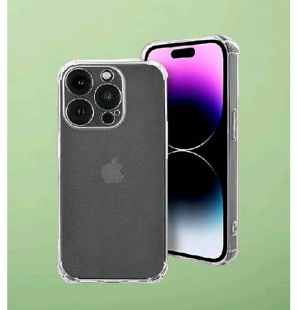 IPhone 13 Pro Max Clear Anti Shock Transparent Jelly Four Corner Bumper 1.5mm back cover