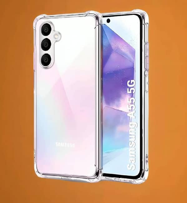Samsung A55 Clear Anti Shock Transparent Jelly Four Corner Bumper 1.5mm back cover