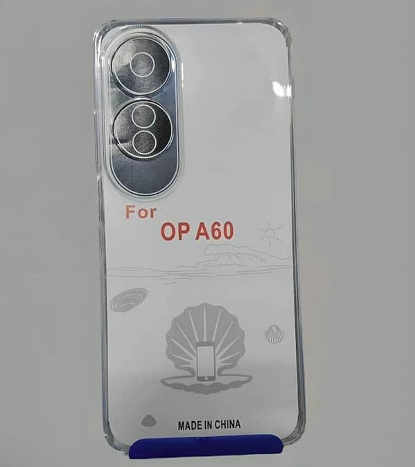 Oppo A60 Clear Anti Shock Dust Proof Anti Dust Transparent Jelly Mobile back cover