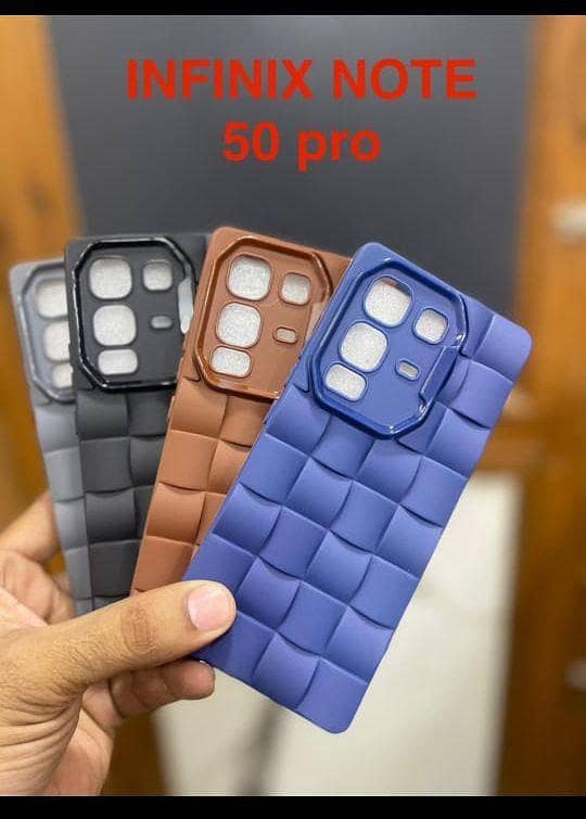 Infinix Note 50 Pro 4G Back Cover Soft Puffer Down Jacket Sofa Cover Bubbly Case Camera bumper Chocolate Case Mobile Back Cover For Infinix Note 50 Pro 4G