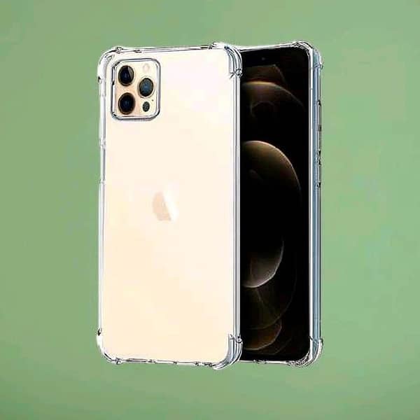 IPhone 12 Pro Max Clear Anti Shock Transparent Jelly Four Corner Bumper 1.5mm back cover