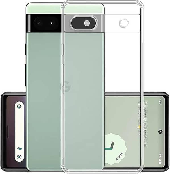 Google Pixel 6A Clear Anti Shock Dust Proof Anti Dust Transparent Jelly Mobile back cover