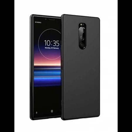 Sony Xperia XZ4 Soft Case Black TPU Cover Camera Bump Protection Phone Protective Back Cover