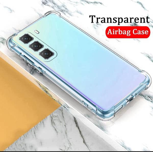 Infinix Hot 50 Pro Plus Clear Anti Shock Transparent Jelly Airbag Four Corner Bumper Mobile Back Cover For Infinix Hot 50 Pro+