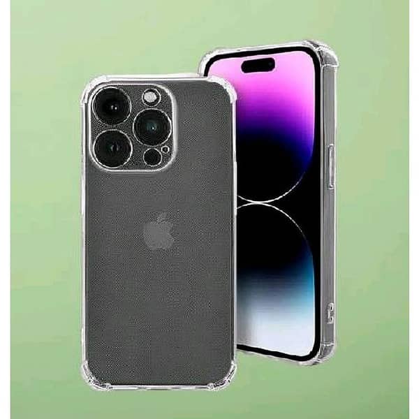 IPhone 13 Pro Clear Anti Shock Transparent Jelly Four Corner Bumper 1.5mm back cover