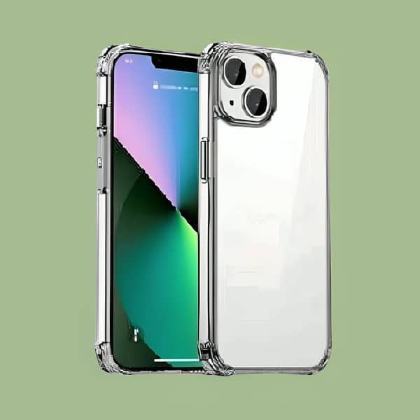 IPhone 14 Plus Clear Anti Shock Transparent Jelly Four Corner Bumper 1.5mm back cover