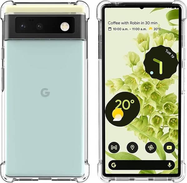 Google Pixel 6 Pro Clear Anti Shock Transparent Jelly Four Corner Bumper 1.5mm mobile back cover