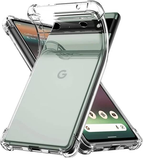 Google Pixel 8A Clear Anti Shock Transparent Jelly Airbag Four Corner Bumper mobile back cover